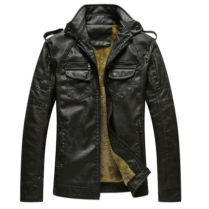 Veste Homme Chic à Épaules Droites et Doublure Polaire