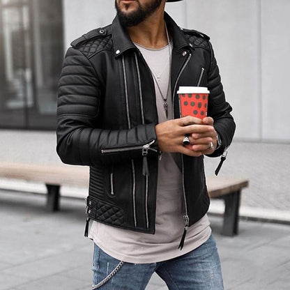 Blouson Cuir Homme Élégant