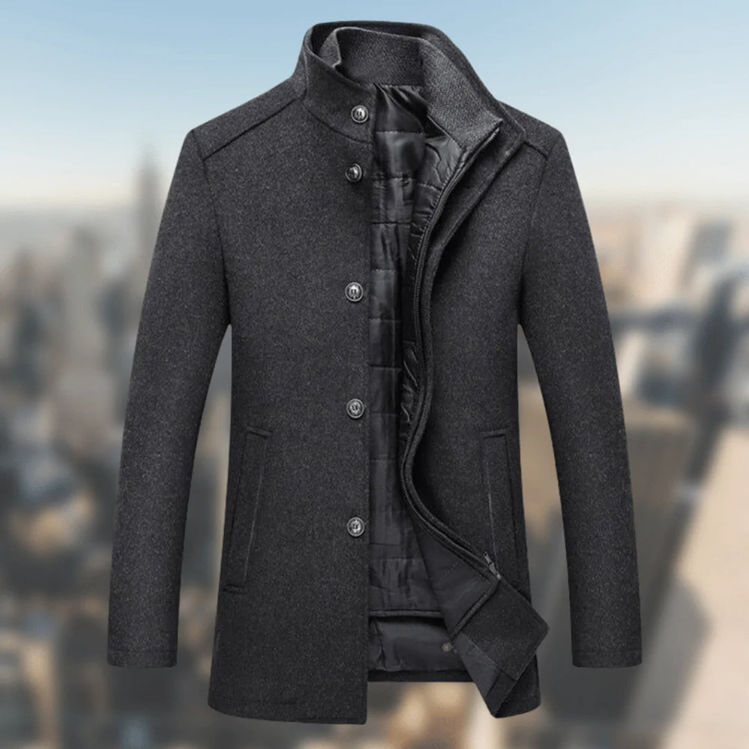 Manteau Homme Hiver Élégant avec Doublure Chaude et Confortable