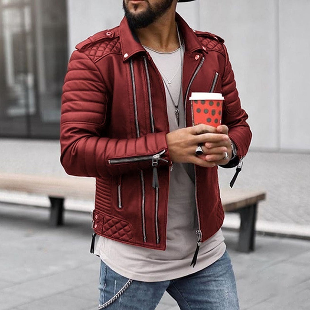 Blouson Cuir Homme Élégant