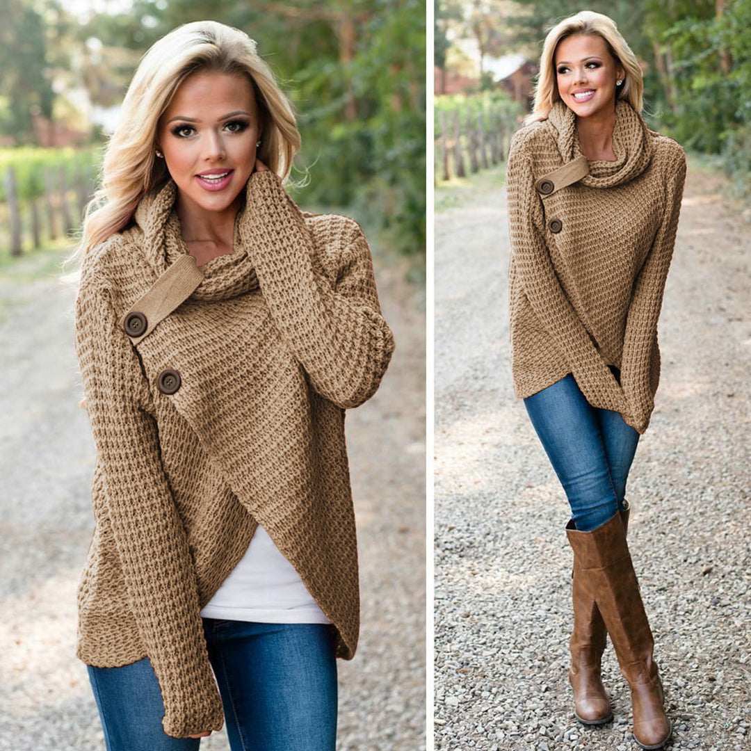 Pull Femme Polaire Élégant Taille Slim