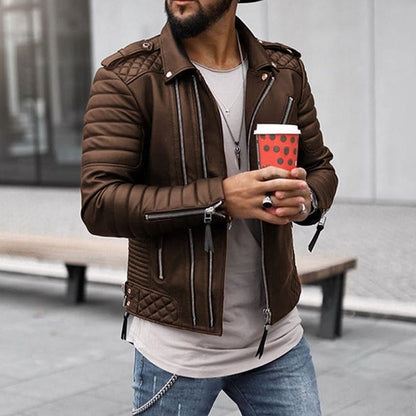 Blouson Cuir Homme Stylish et Élégant