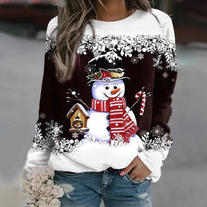Pull De Noël Col Rond Pour Femme | Hiver