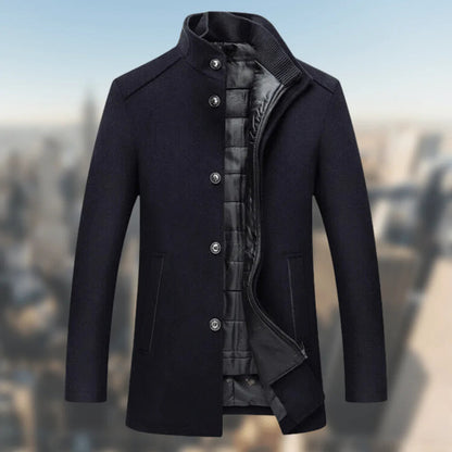 Manteau Homme Hiver Élégant avec Doublure Chaude et Confortable