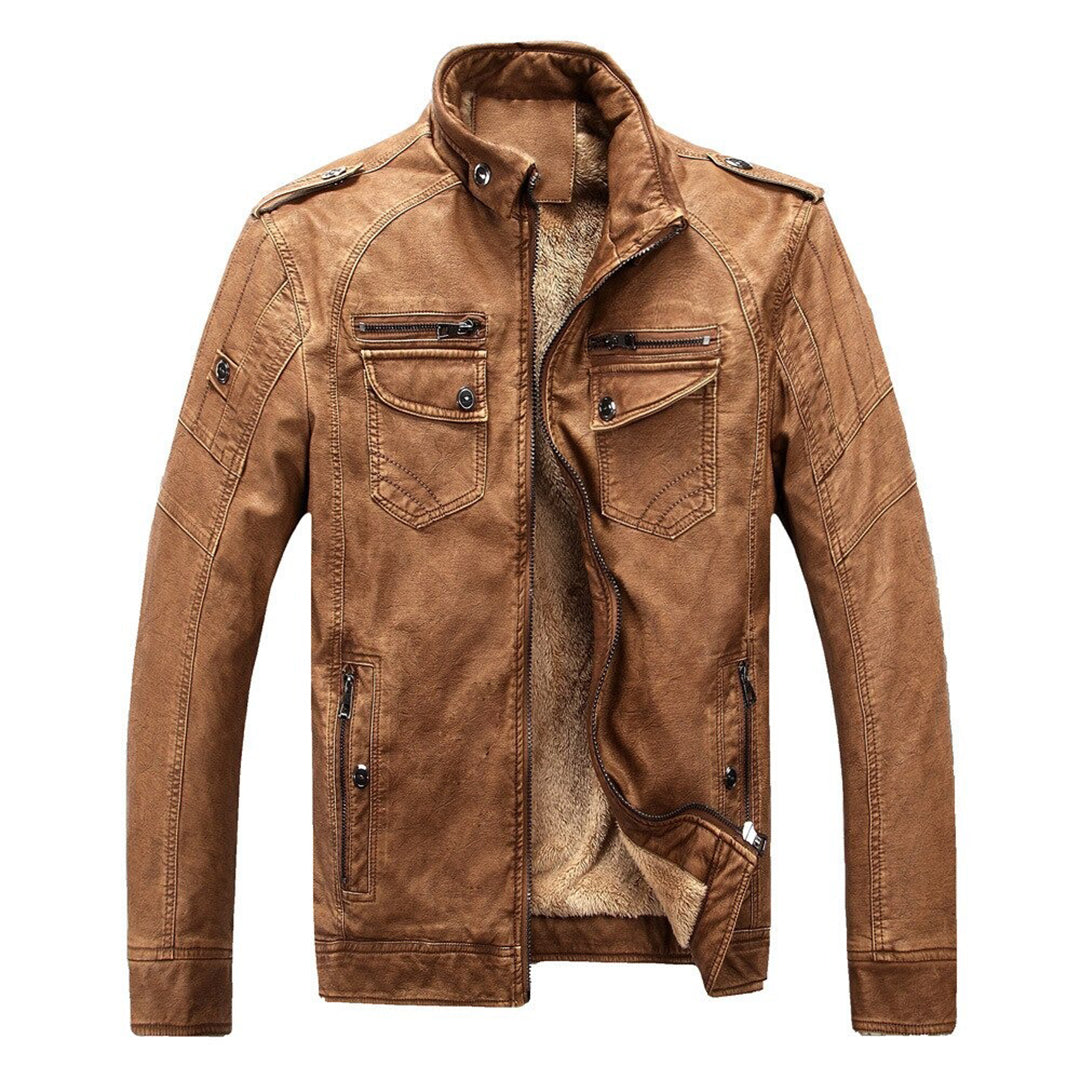 Veste Homme Chic à Épaules Droites et Doublure Polaire