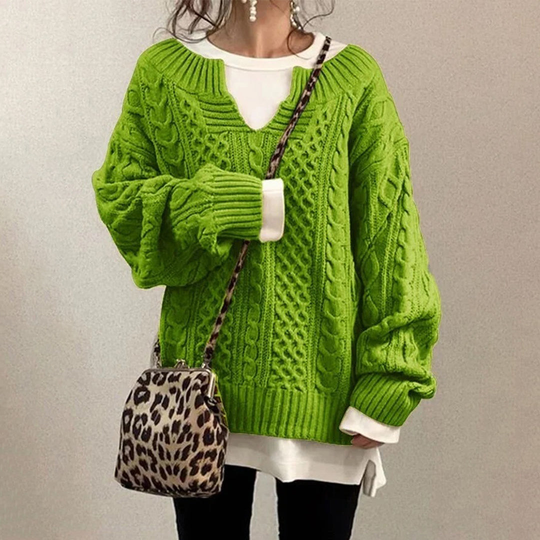 Pull Grande Taille Femme Manches Longues Chaud