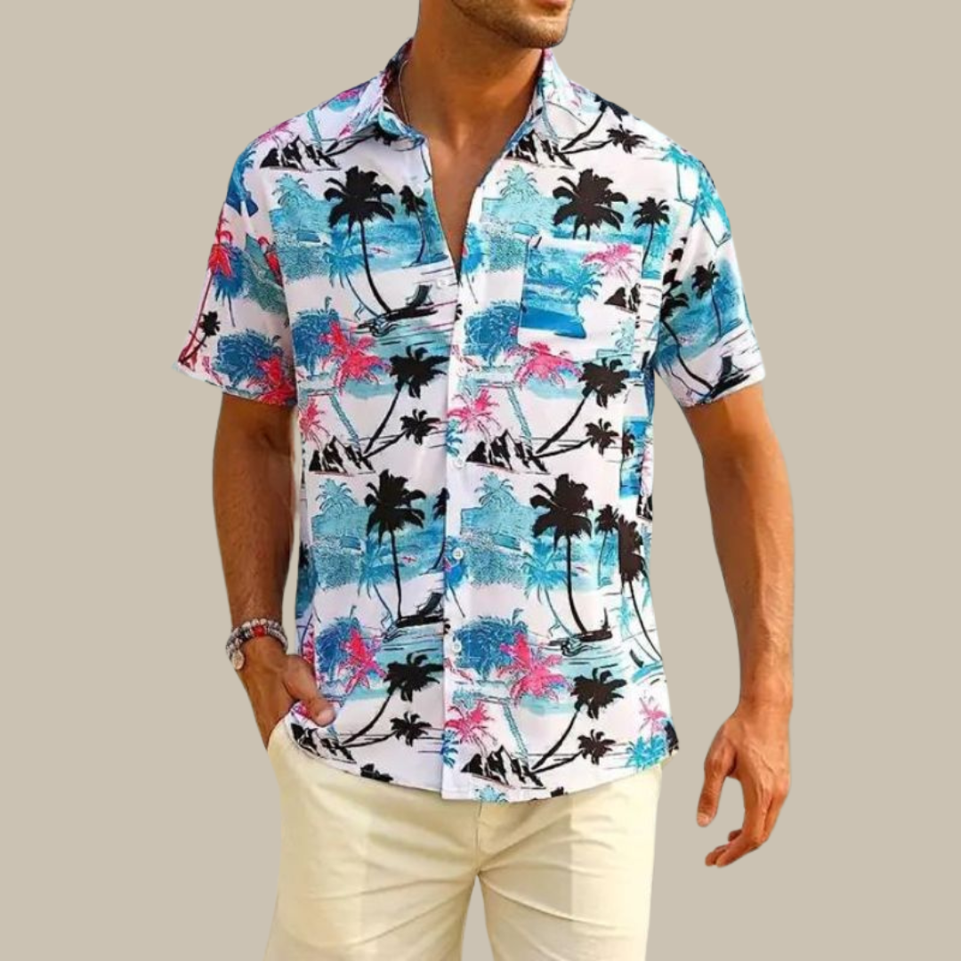 Chemise Homme Manche Courte Décontractée