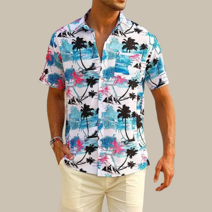 Chemise Homme Manche Courte Décontractée