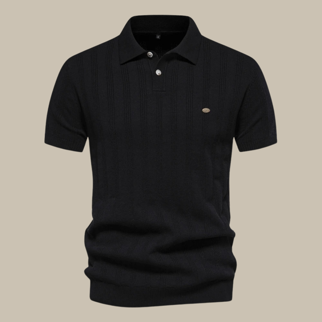 Chemise Polo Coton Classique avec Col Bateau - BerlinGlamour