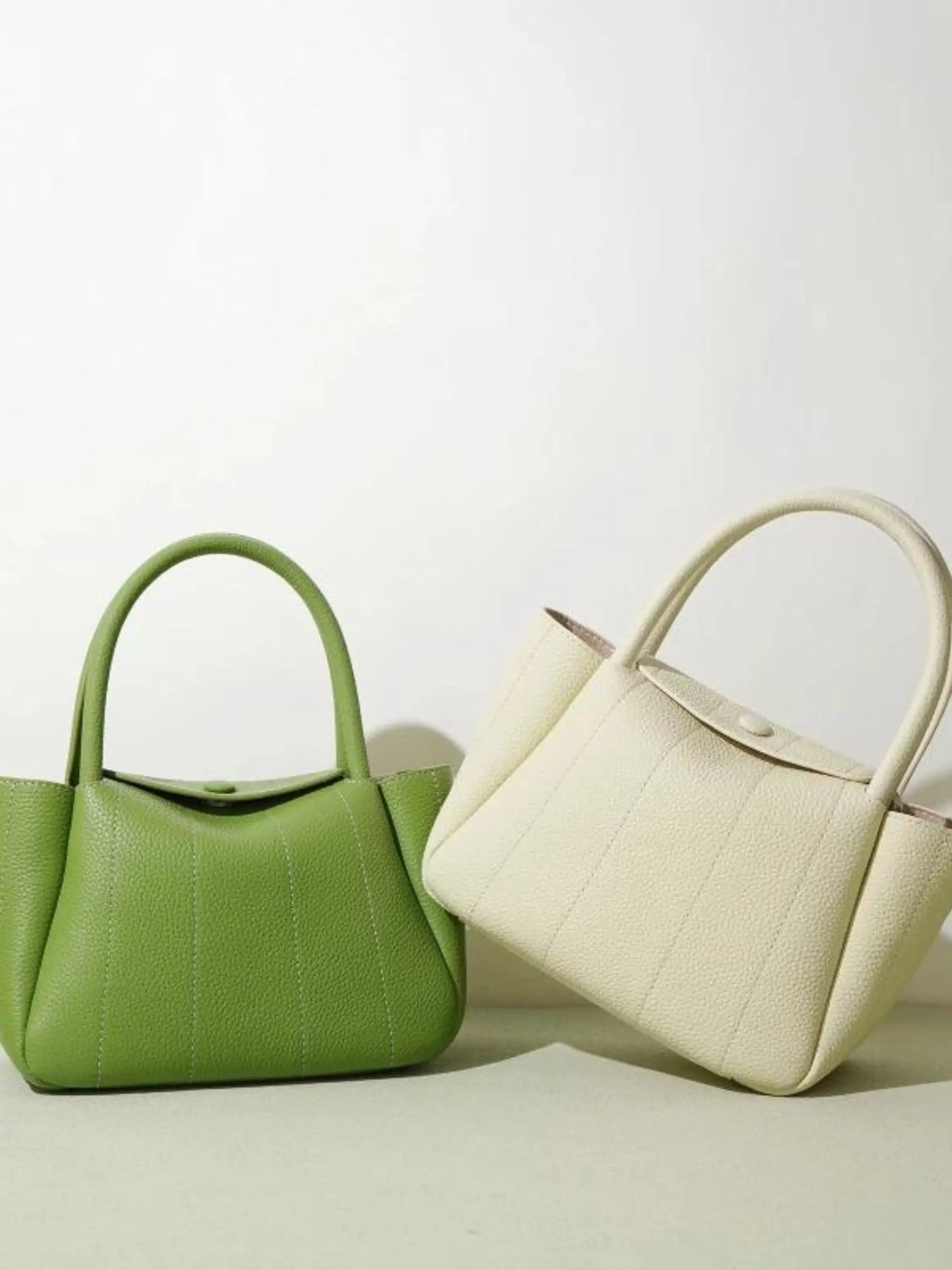 Sac Vert en Cuir Minimaliste Chic