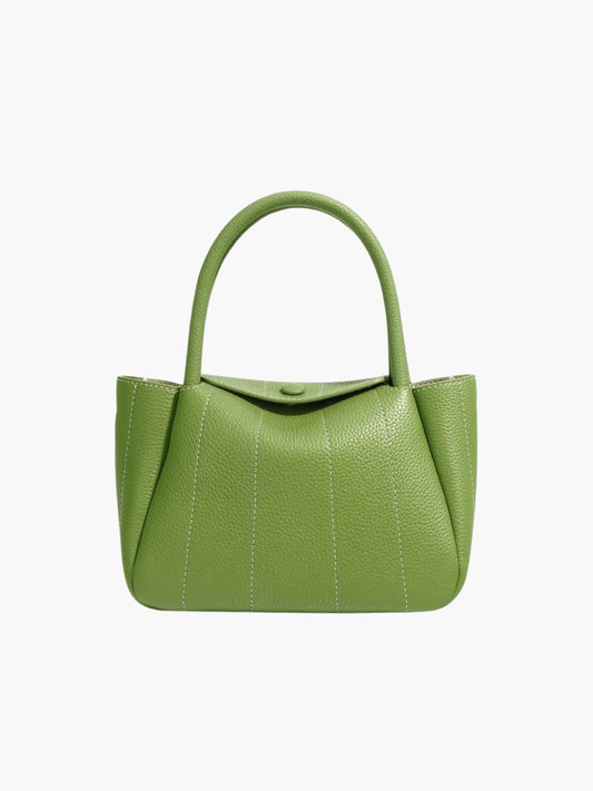 Sac Vert en Cuir Minimaliste Chic - BerlinGlamour