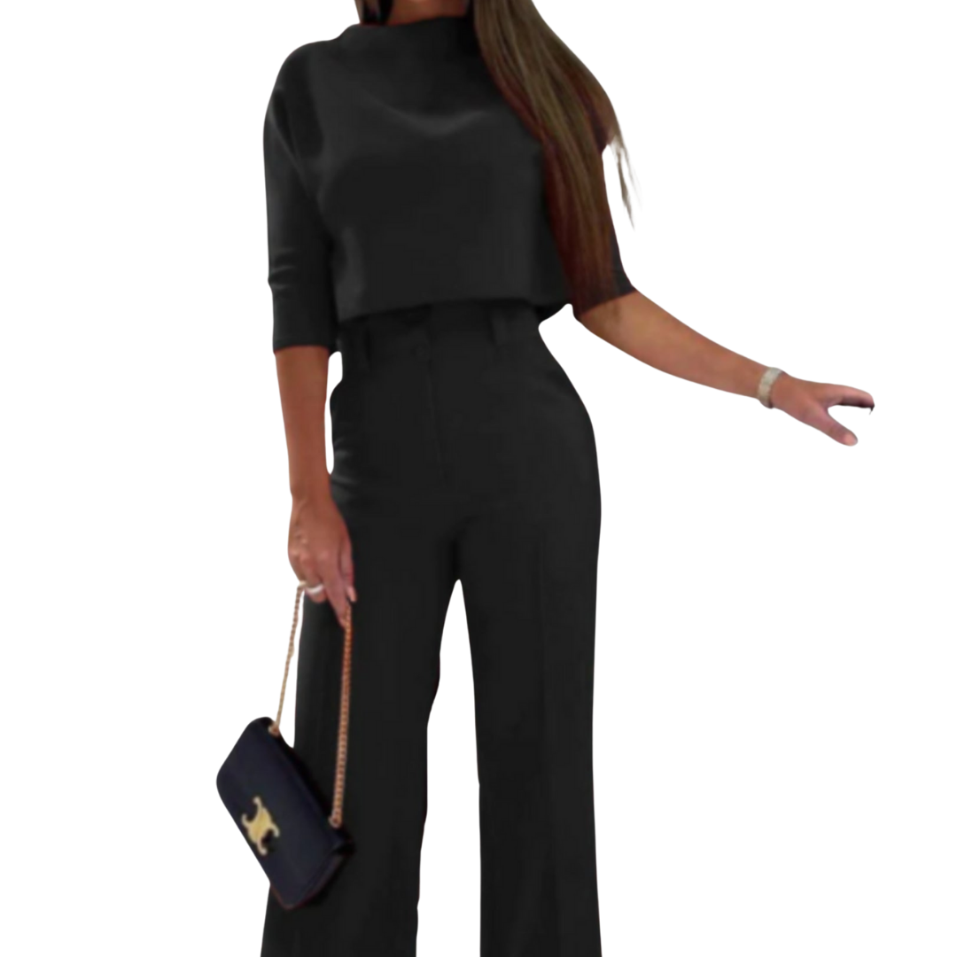 Robe Femme Longue Noire Élégante - PanierRoyale