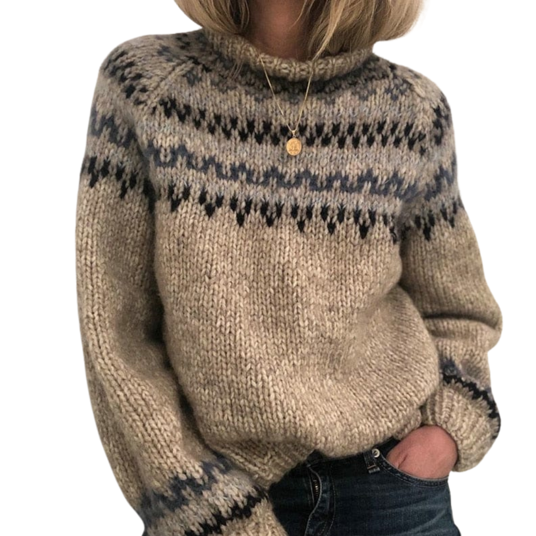 Pull Femme en Laine Mélange Chaud Hivernal - PanierRoyale