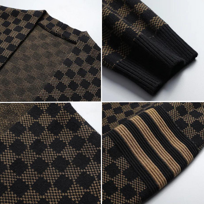 Cardigan Homme Hiver Chaud et Élégant
