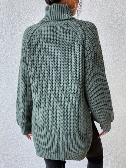 Pull Femme Col Roulé en Maille Douce pour Hiver
