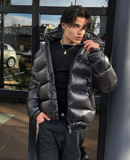 Doudoune Homme Courte Capuche Style Urbain Moderne