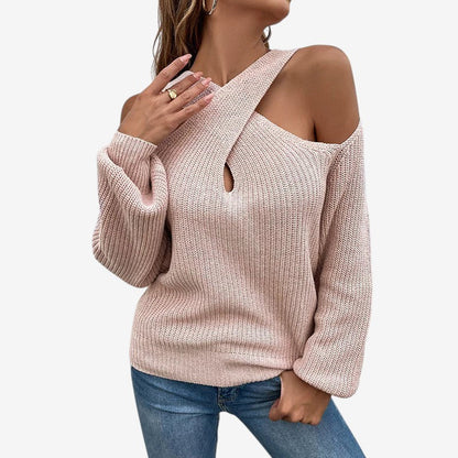 Pull Col V Femme Décolleté Chic