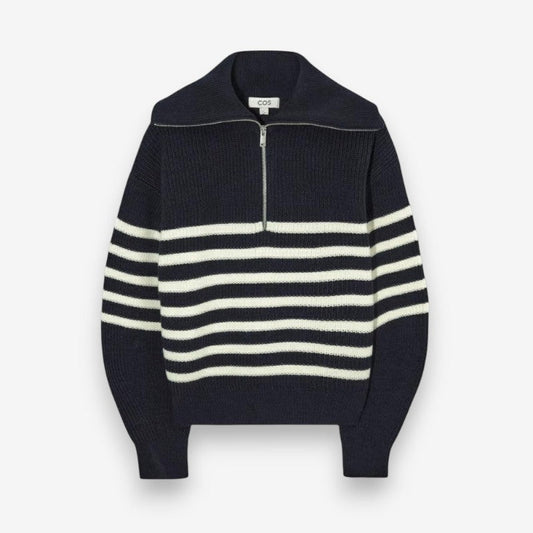 Pull à Fermeture Éclair Doux et Confortable - PanierRoyale