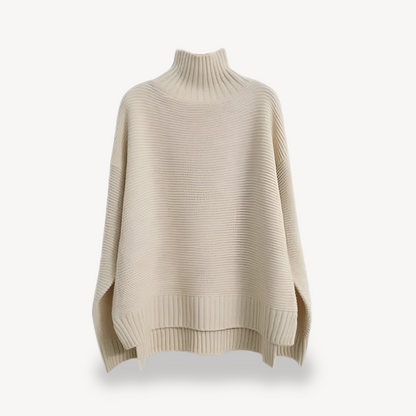 Pull Oversize à Col Roulé Femme Confortable - PanierRoyale
