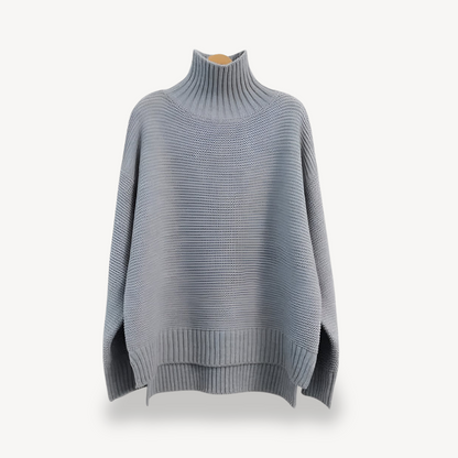 Pull Oversize à Col Roulé Femme Confortable