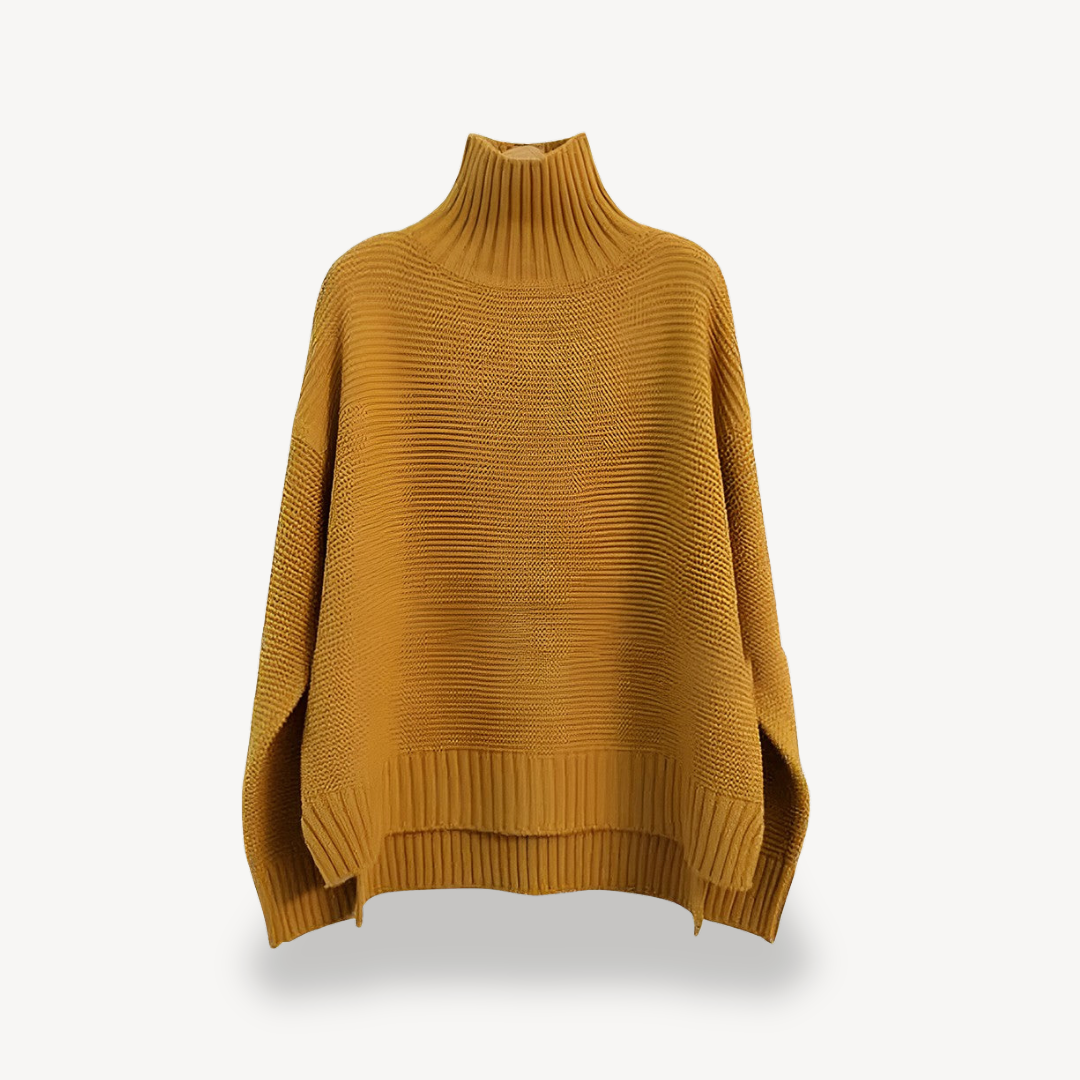 Pull Oversize à Col Roulé Femme Confortable