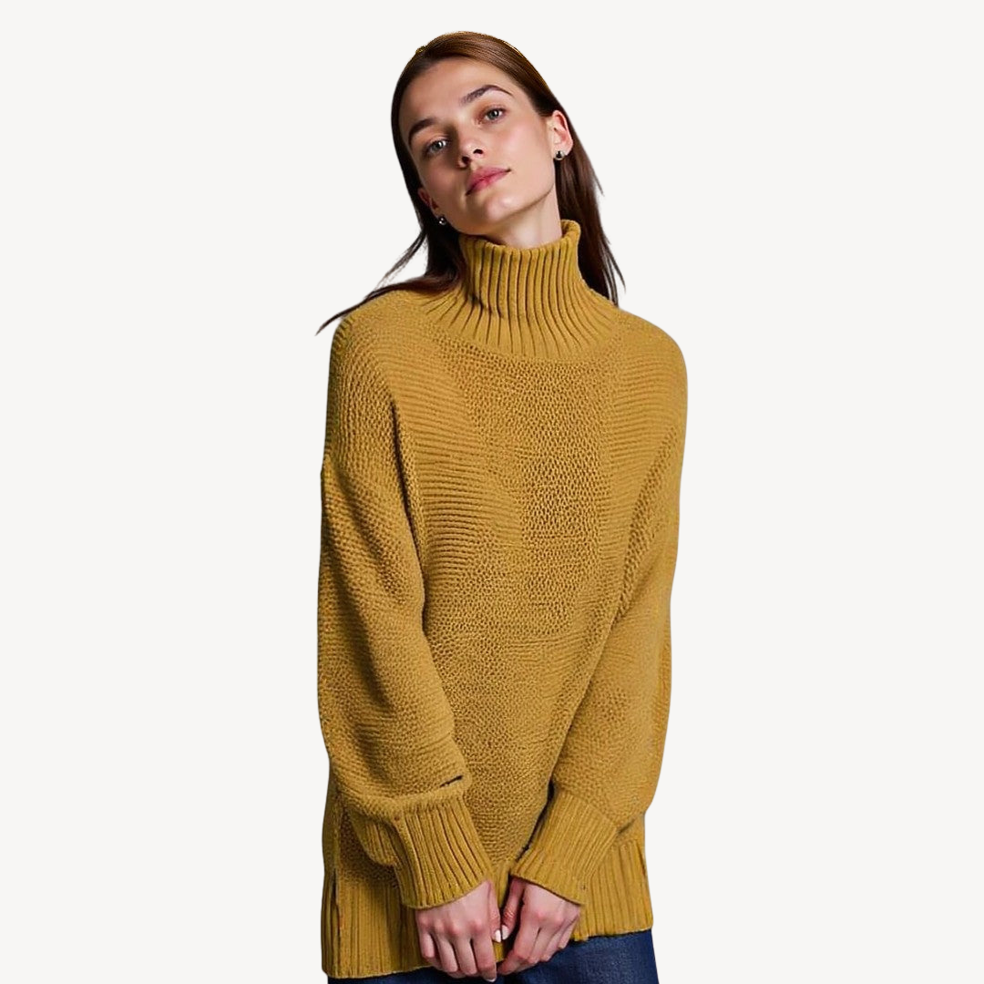 Pull à col roulé oversize 4