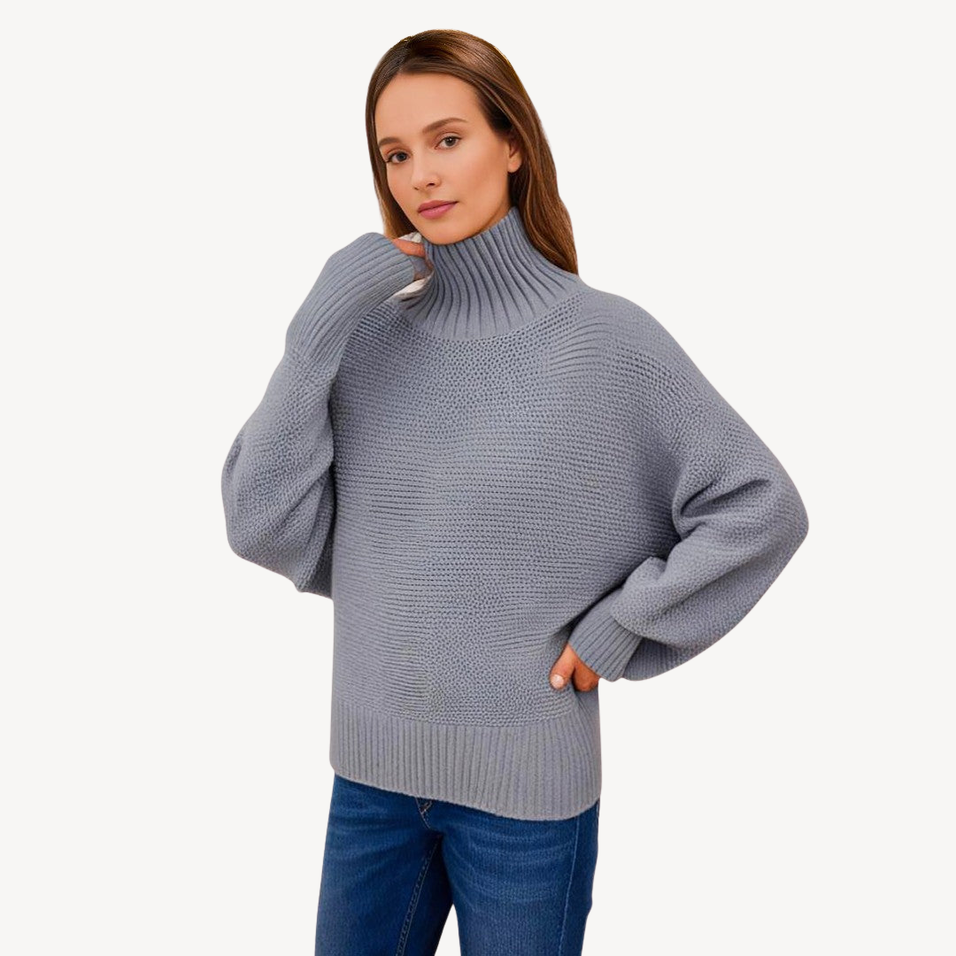 Pull à col roulé oversize 6
