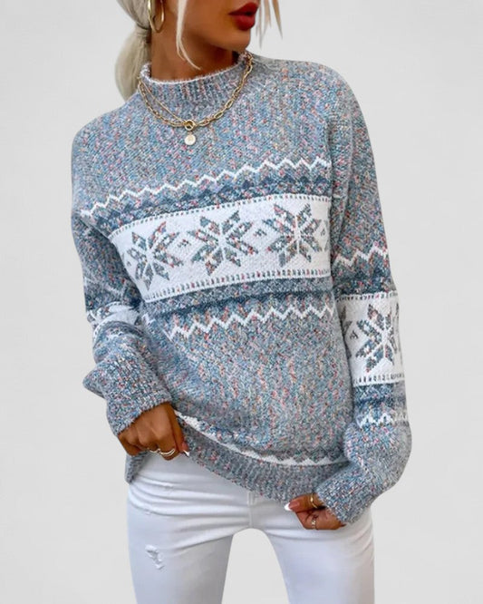 Pull d'hiver en maille Fair Isle pour femme 0