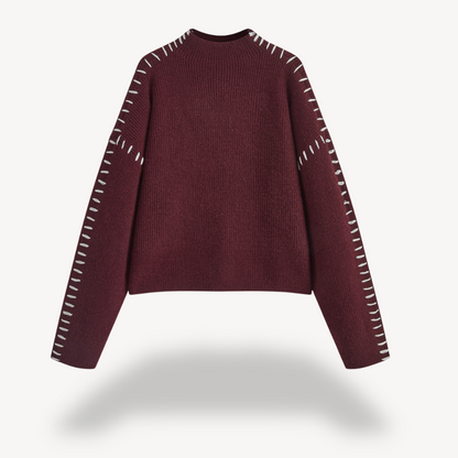 Pull pour femme avec détails en maille tricotée 7