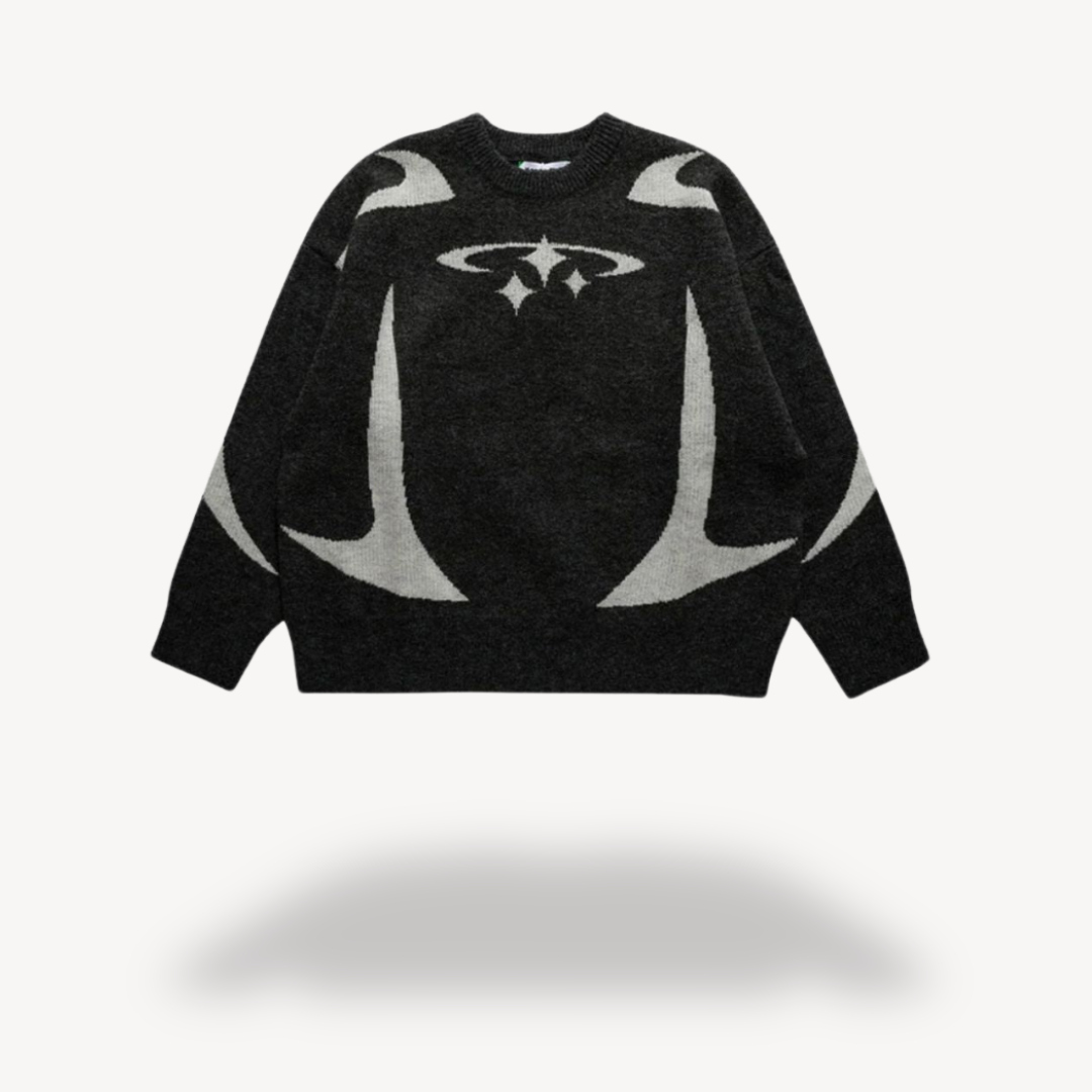 Pull Unisexe Col Rond Graphic Très Chic
