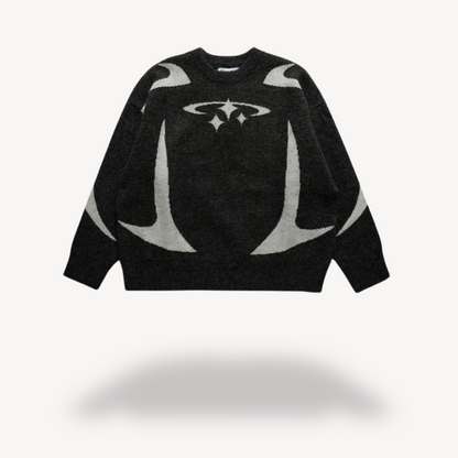 Pull Unisexe Col Rond Graphic Très Chic