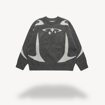 Pull Unisexe Col Rond Graphic Très Chic