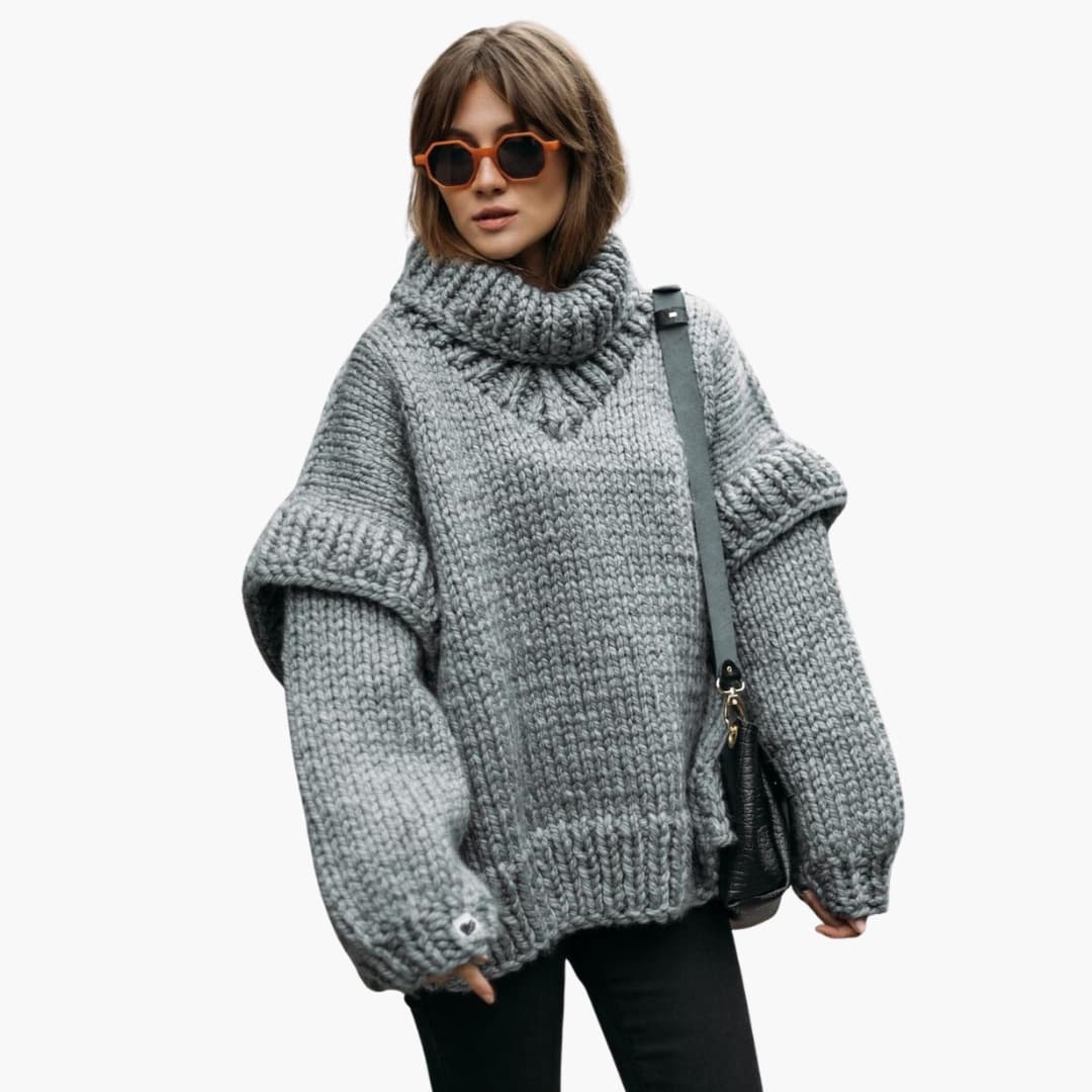 Pull Femme Grande Taille Laine Épaisse et Chaude