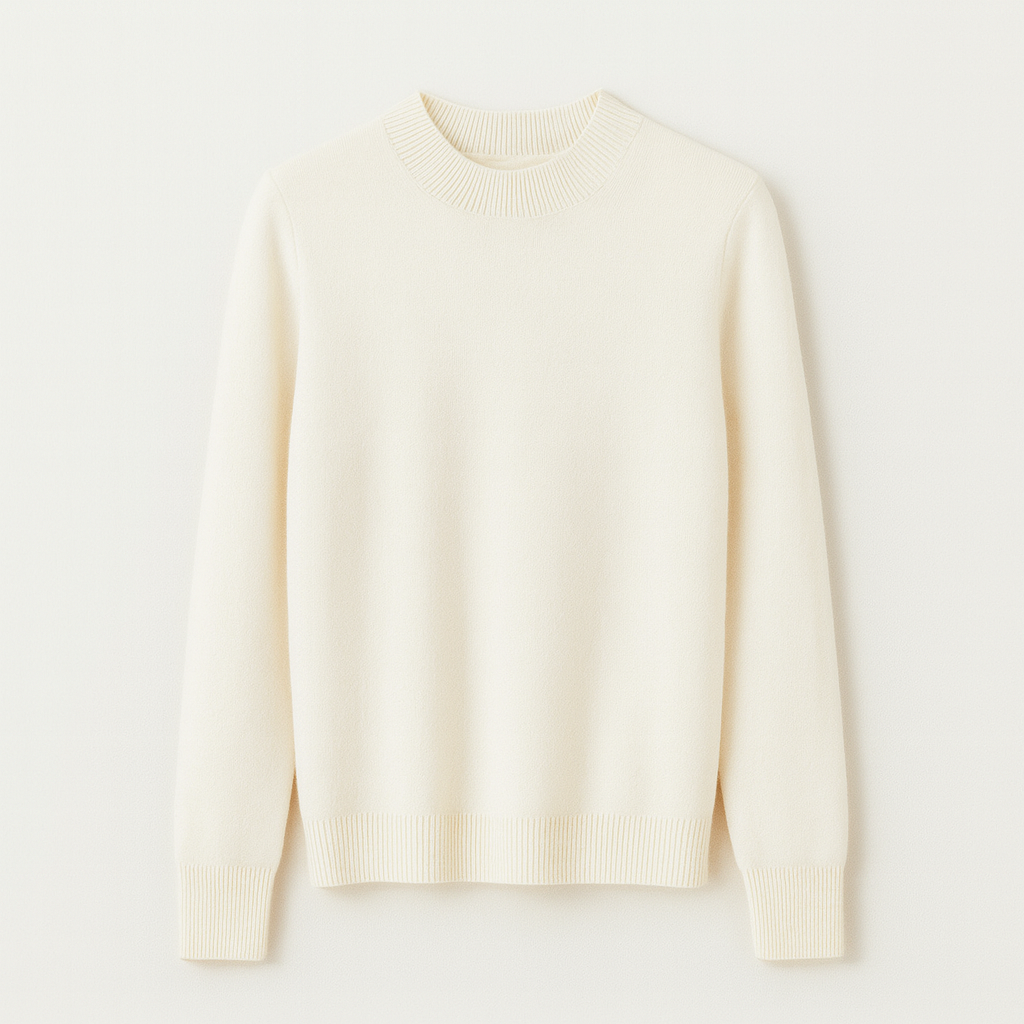 Pull en Laine Rouge Bordeaux