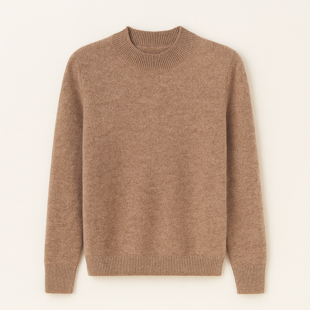 Pull en Laine Rouge Bordeaux