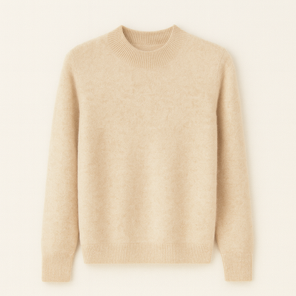 Pull en Laine Rouge Bordeaux
