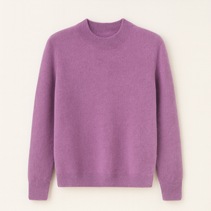 Pull en Laine Rouge Bordeaux