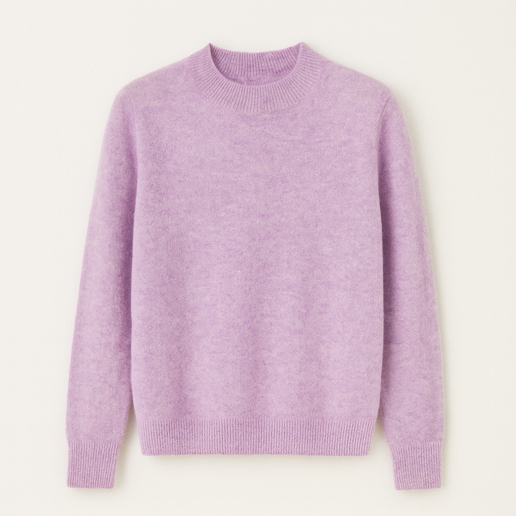 Pull en Laine Rouge Bordeaux