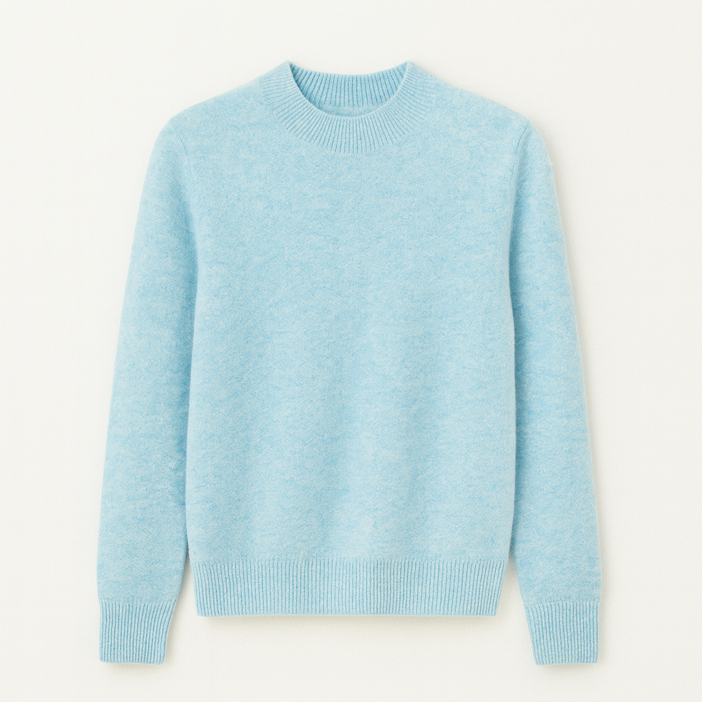 Pull en Laine Rouge Bordeaux