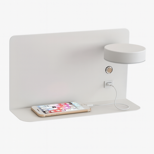 PureShine™ – Lampe murale moderne en fer carré LED rechargeable USB