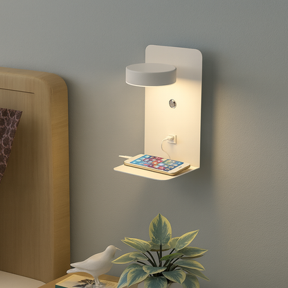 PureShine™ – Lampe murale moderne en fer carré LED rechargeable USB