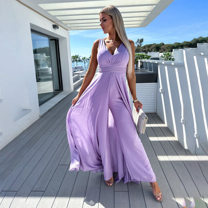 Robe de Soirée Chic Décolleté Dos Nu pour Femme