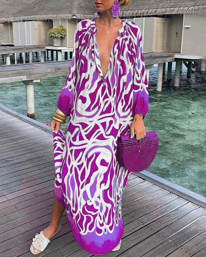 Robe Longue Florale Chic pour Femmes