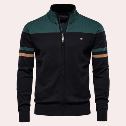 TIM - Cardigan Tricot à Glissière pour Hommes