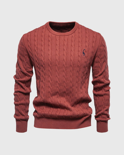 Pull en Coton à Câble pour Homme