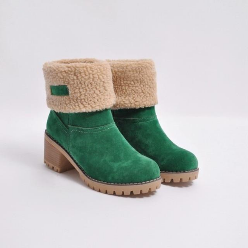 Bottes Femmes Hiver Fourrées et Chauffantes
