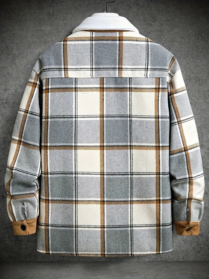 Veste Carreaux Décontractée pour Homme