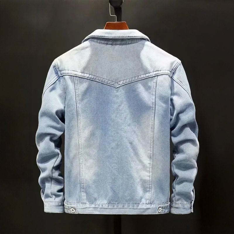 Blouson Homme Denim Doublure Polaire Chaude