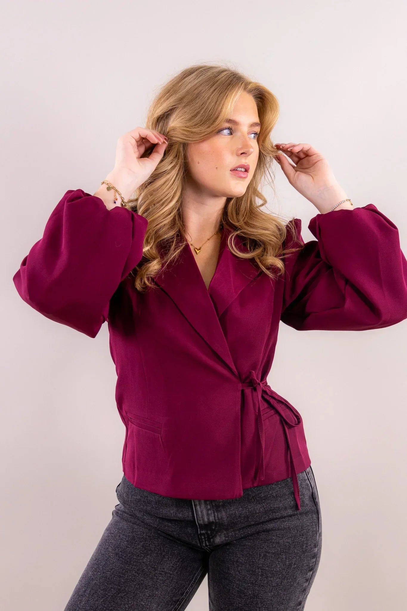 Blazer Femme Coupe Ample Manches Longues Moderne