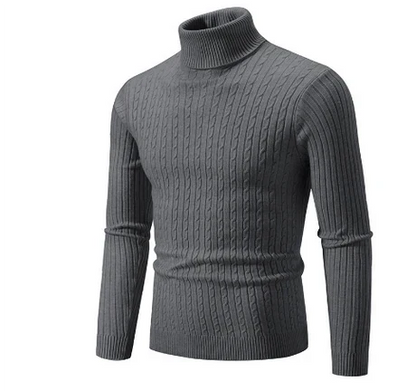 Pull Homme Col Roulé Chaud et Décontracté
